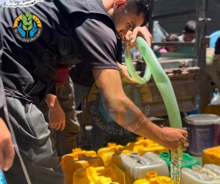 نزرع الأمل في وجه الأسى.. سُقيا ماء للنازحين في شمال غزة