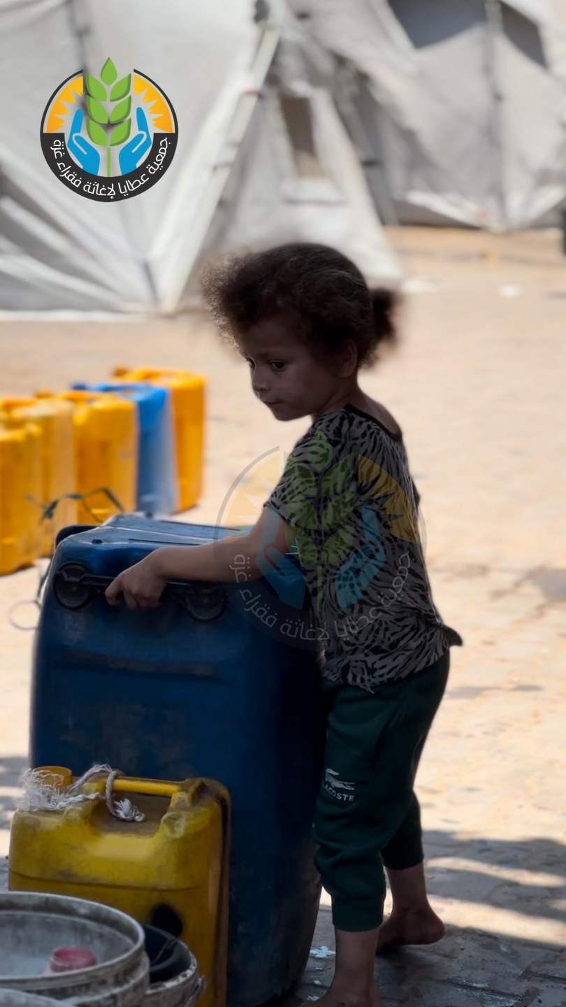 نزرع الأمل في وجه الأسى.. سُقيا ماء للنازحين في شمال غزة