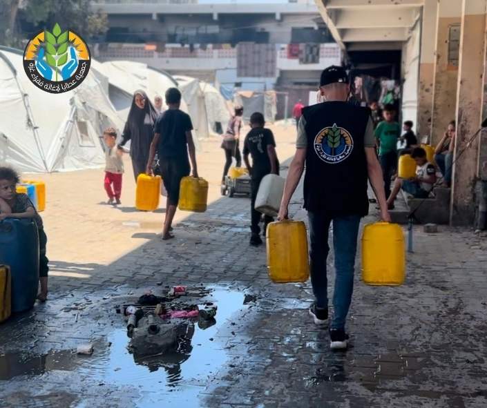 نزرع الأمل في وجه الأسى.. سُقيا ماء للنازحين في شمال غزة