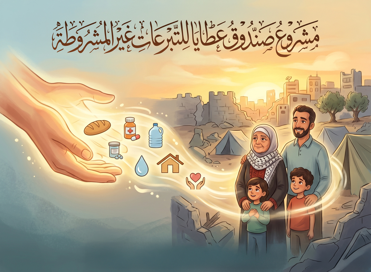 صندوق عطايا للتبرعات غير المشروطة
